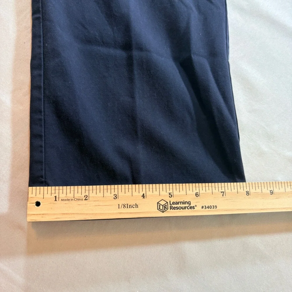 Banana Republic Chinos Mens 34x32 Navy Blue Tailored Slim Fit Non-Iron‎ Cotton